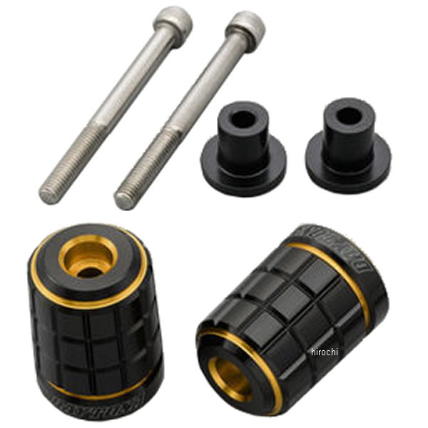 37685 デイトナ ハンドルバーエンドプラグ BRICK M6 カワサキ ゴールド