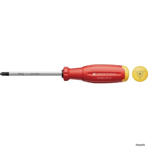 38190-2-100-PB スイスツールズ PB Swiss Tools スイスグリップEVO プラスドライバー M3-5ネジ
