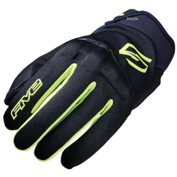 3841300101779 ファイブ FIVE グローブ GLOBE EVO 黒/蛍光イエロー Sサイズ