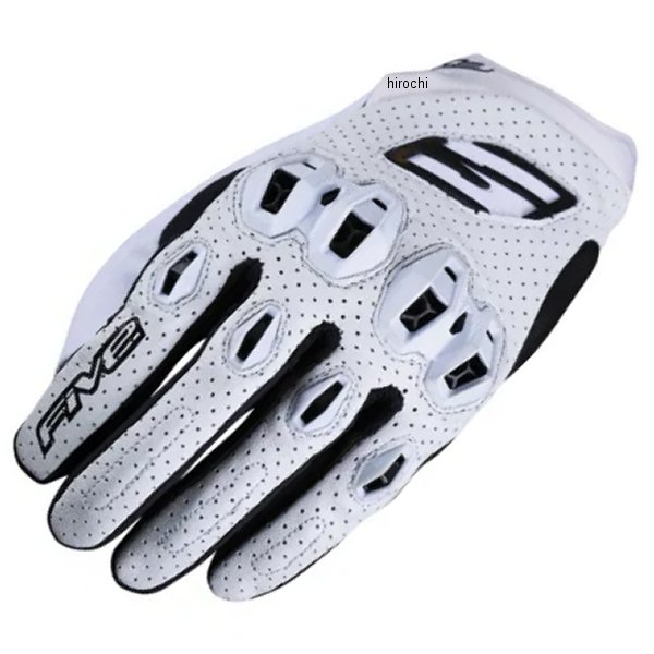 3841300107320 ファイブ FIVE グローブ STUNT EVO 2 LEATHER 白 Mサイズ