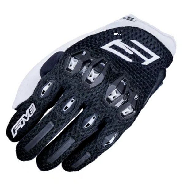 3841300107962 ファイブ FIVE グローブ STUNT EVO 2 AIR FLOW 黒/白 Sサイズ