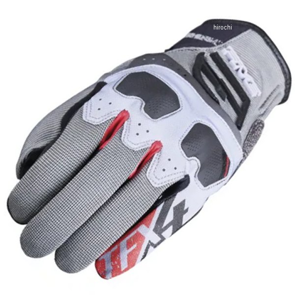 3841300108464 ファイブ FIVE グローブ TFX4 グレー/赤 Mサイズ