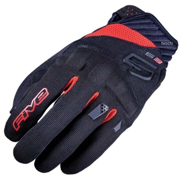 3882020102325 ファイブ FIVE グローブ RS3 EVO 黒/赤 Mサイズ