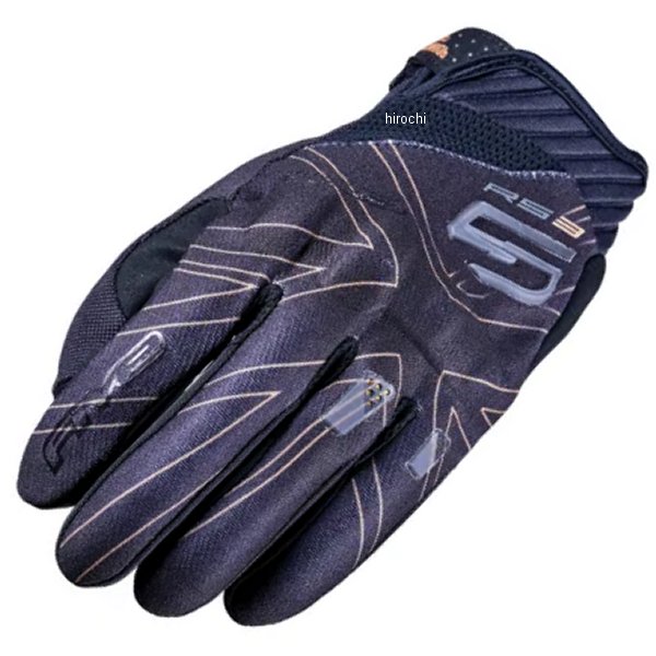 3882020103056 ファイブ FIVE グローブ RS3 EVO GRAPHICS ユニオンジャックブラック/ゴールド XLサイズ