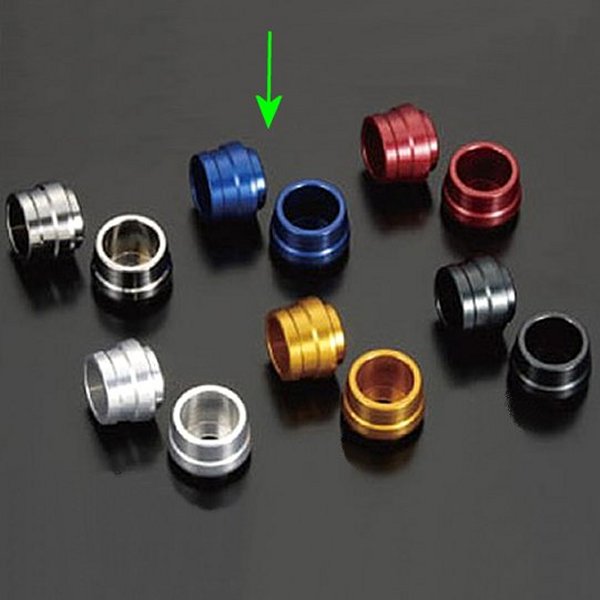 400006-01 シフトアップ ユニバーサル アルミスライダー M6 ブルー 2個セット モンキー