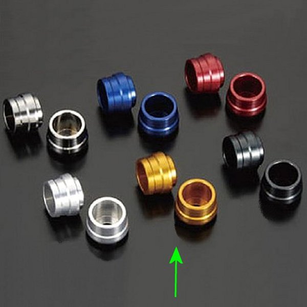 400006-04 シフトアップ ユニバーサル アルミスライダー M6 ゴールド 2個セット モンキー