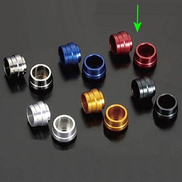 400008-02 シフトアップ ユニバーサル アルミスライダー M8 レッド 2個セット モンキー