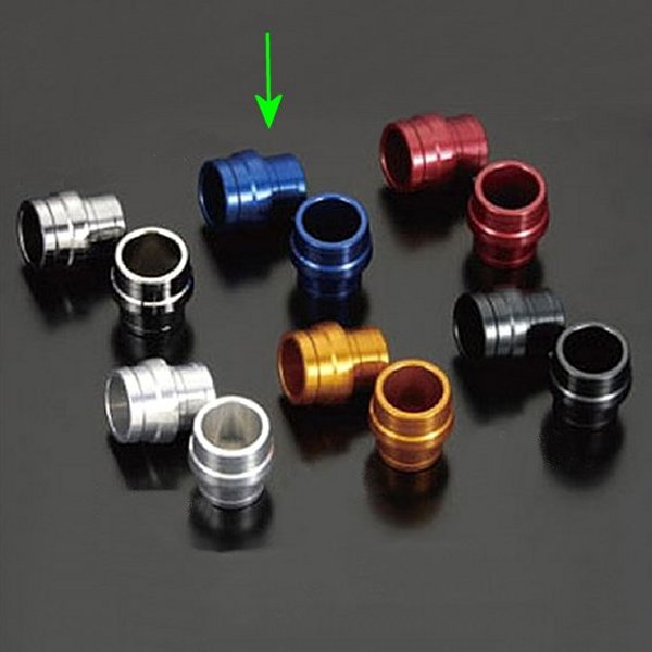 400009-01 シフトアップ ユニバーサル アルミスライダー M8ロング ブルー 2個セット モンキー