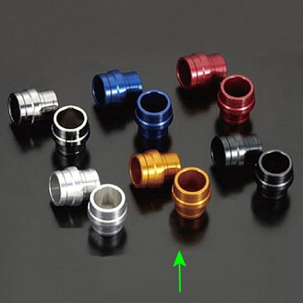 400009-04 シフトアップ ユニバーサル アルミスライダー M8ロング ゴールド 2個セット モンキー