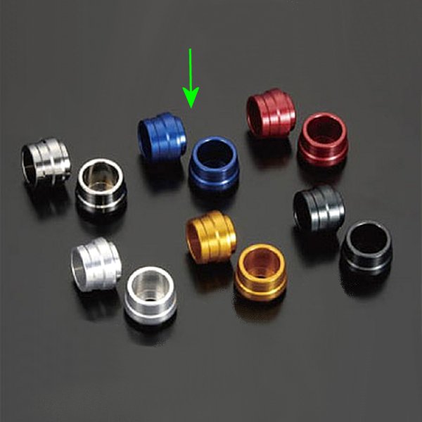 400010-01 シフトアップ ユニバーサル アルミスライダー M10 ブルー 2個セット モンキー