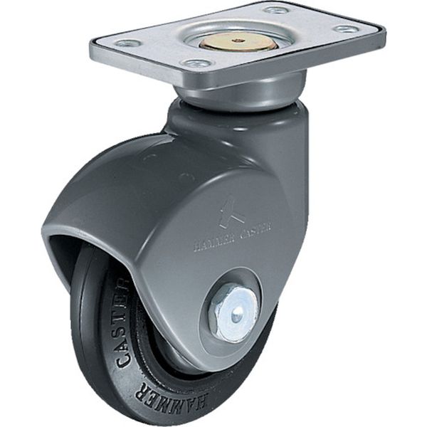 400P0SFR100E 319-5961 ハンマーキャスター(株) ハンマー 静音樹脂 E型自在 ゴムB車100mm
