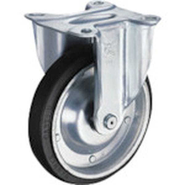 400SRPRB200 ハンマーキャスター(株) ハンマー 固定式ゴム車輪(ローラーベアリング)200mm