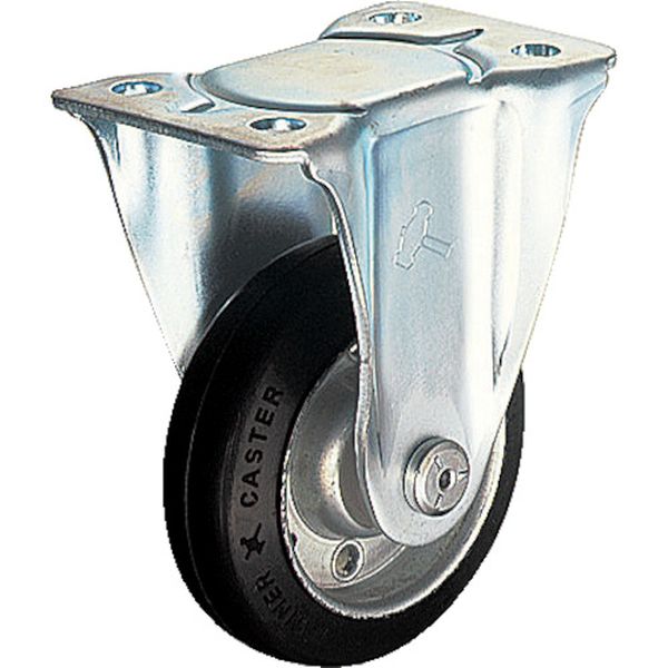 400SRR100 125-2151 ハンマーキャスター(株) ハンマー 固定式ゴム車輪 100mm