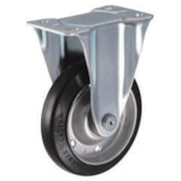 400SRR150 125-2178 ハンマーキャスター(株) ハンマー 固定式ゴム車輪 150mm