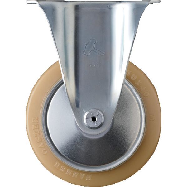 400SRURB150 ハンマーキャスター(株) ハンマー 固定式ウレタン車輪(ローラーベアリング)150mm