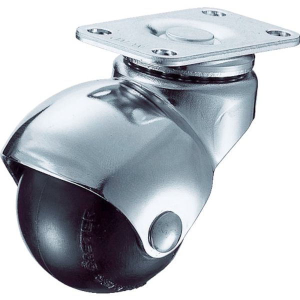 405PR40 367-0287 ハンマーキャスター(株) ハンマー プレート式 旋回式ゴム車輪 40mm