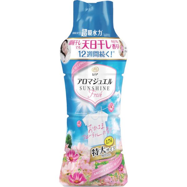 408041 540-0711 レノア アロマジュエル 香り付け専用ビーズ おひさまフローラル 本体 特大 805ml