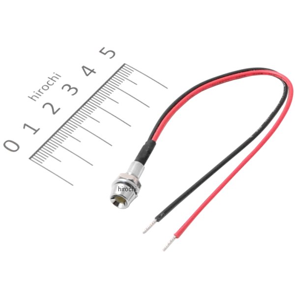 4100-2002 ガッツクローム 超小型 LEDインジケーターランプ 3mm M6-0.75 オレンジ