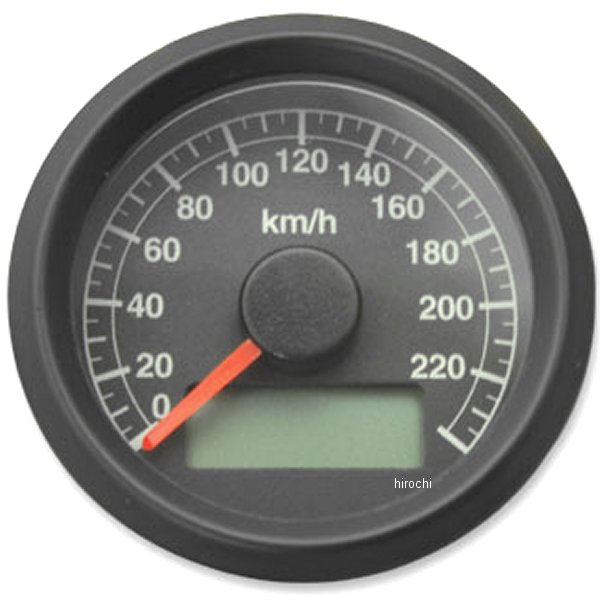 4100-5102 ガッツクローム アジャスタブルスピードメーター 機械式 黒盤 ブラックボディ