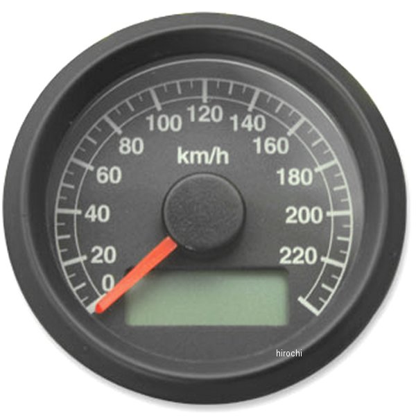4100-5211 ガッツクローム アジャスタブルスピードメーター 電気式 黒盤 ステンボディ