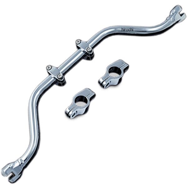 7502 クリアキン Kuryakyn アジャスタブル フレーム装着用ハイウェイペグキット ソフテイル、ヤマハ