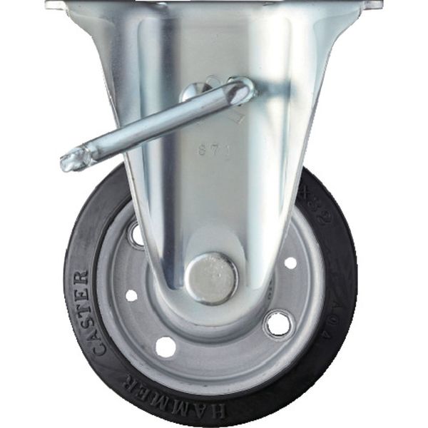 413JRRBB100 ハンマーキャスター(株) ハンマー Jシリーズ 固定 SP付 ゴムB車100mm