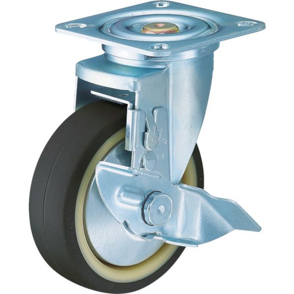 413YSUB100 ハンマーキャスター(株) ハンマー 特殊鋼板製 自在 SP付 ウレタンB車100mm