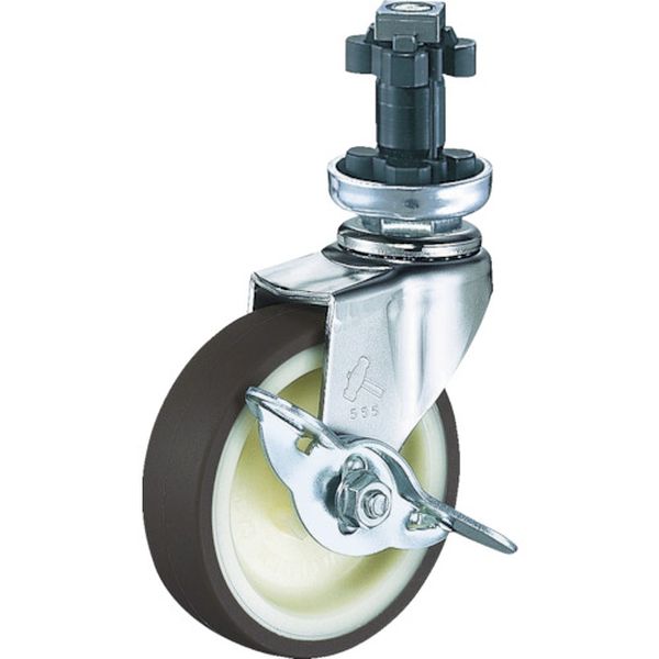 4152ENUR100 398-4656 ハンマーキャスター(株) ハンマー パイプ差込SP付ウレタン車