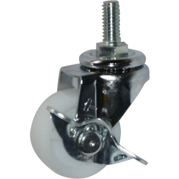 415A20N40 ハンマーキャスター(株) ハンマー ねじ込み旋回式ナイロン車輪 40mm W3/8 ストッパー付