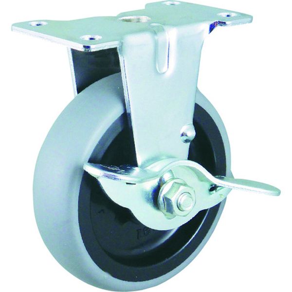 415ERL50 114-4474 Eシリーズ固定式エラストマー車輪(PPホイール)50mm ストッパー付
