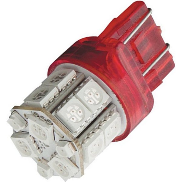 417337 10-1443RL ショークローム Show Chrome LED バルブ T20 ダブル 赤 7443 1個売り