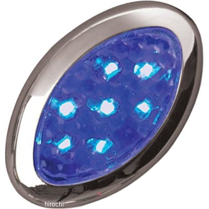 418619 16-123B ショークローム Show Chrome LED アクセント ライト 青 1個売り