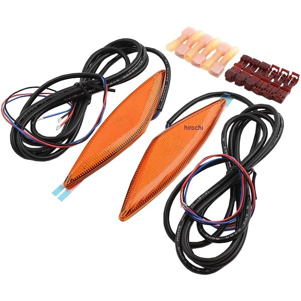418768 41-151A ショークローム Show Chrome デュアルファンクション フロントフェンダー LED ライト アンバー CanAm スパイダー