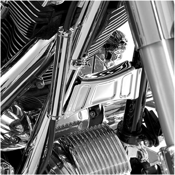 7774 クリアキン Kuryakyn ダウンチューブ クロスブレイス カバー 99年-13年 ハーレー FLTRX