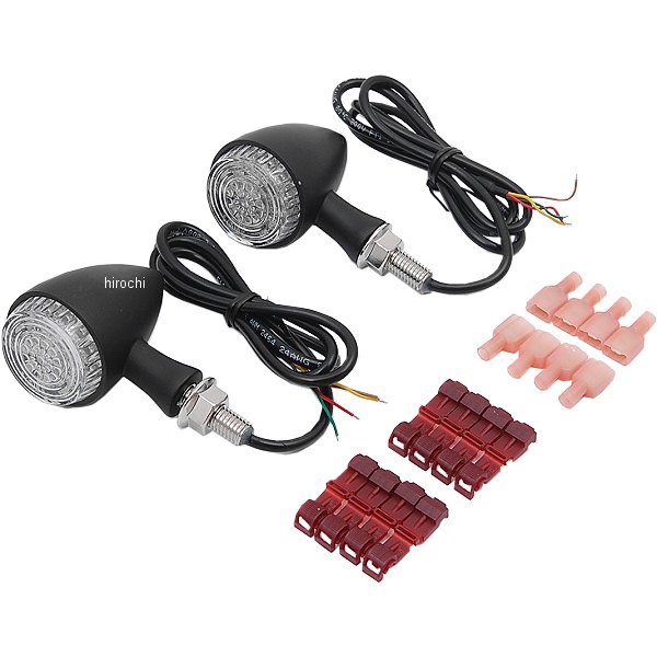 2509 クリアキン Kuryakyn ティアドロップ ライト リア ラン-ターン-ブレーキ 黒