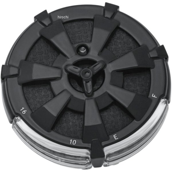 7383 クリアキン Kuryakyn ガスキャップ LED ガソリン残量/バッテリー Alley Cat 黒(つや有り)