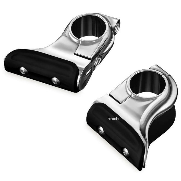 7615 クリアキン Kuryakyn クルーズ ペグ トゥ レスト 1.25インチラウンドエンジンガード用 クローム