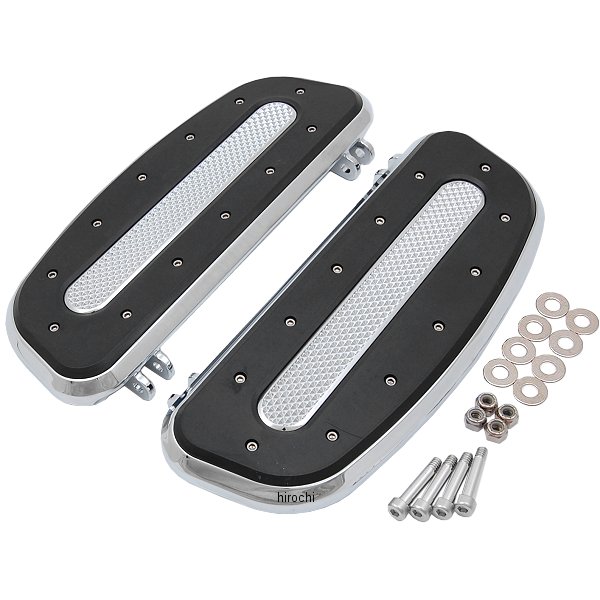 7041 クリアキン Kuryakyn ドライバーフットボード ヘビーインダストリー 83年以降 FL クローム