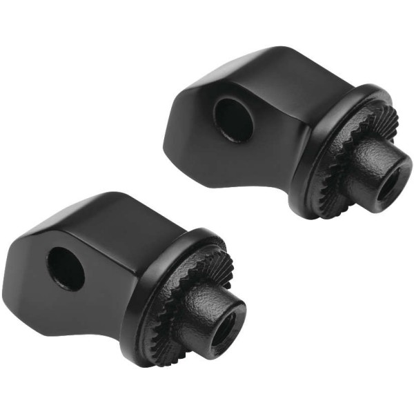 8893 クリアキン Kuryakyn スプライン フロント ペグ アダプター 15年-20年 SCOUT サテンブラック