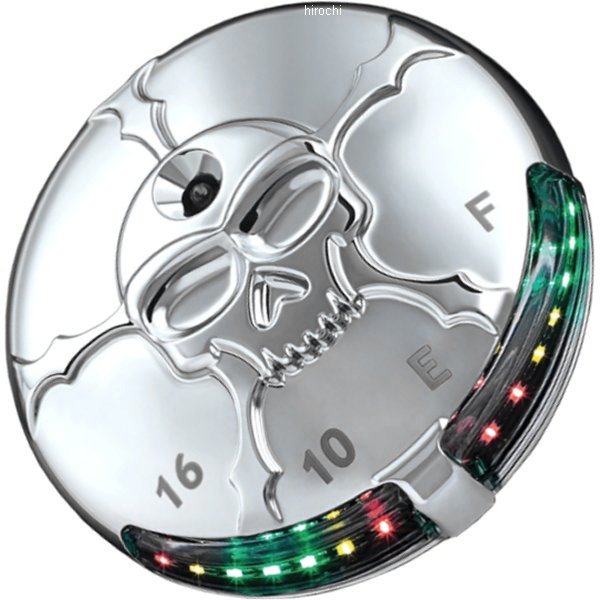 7357 クリアキン Kuryakyn ガスキャップ LED ガソリン残量/バッテリーゲージ ゾンビ