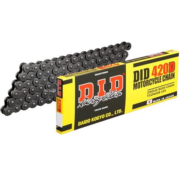 4525516344272 DID 大同工業 チェーン 420D スタンダード シリーズ スチール 124L クリップ