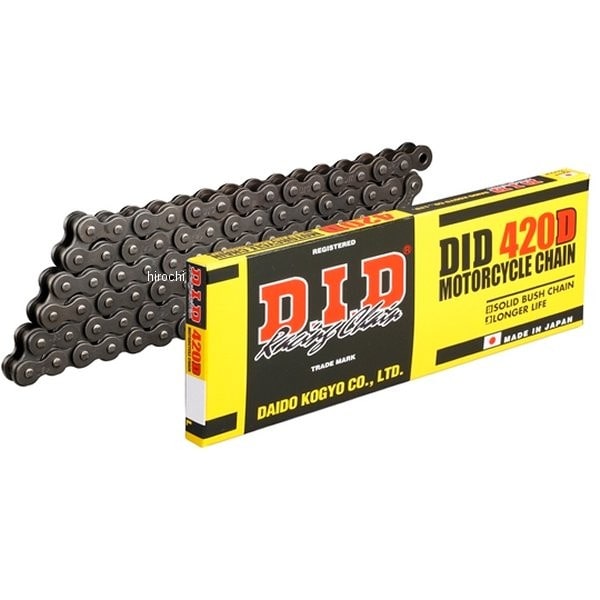 4525516344326 DID 大同工業 チェーン 420D スタンダード シリーズ スチール 134L クリップ