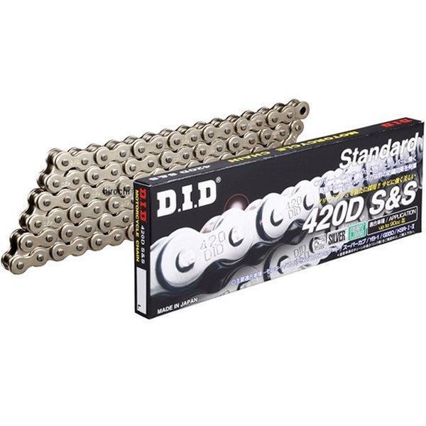 4525516345149 DID 大同工業 チェーン 420D スタンダード シリーズ シルバー 98L クリップ