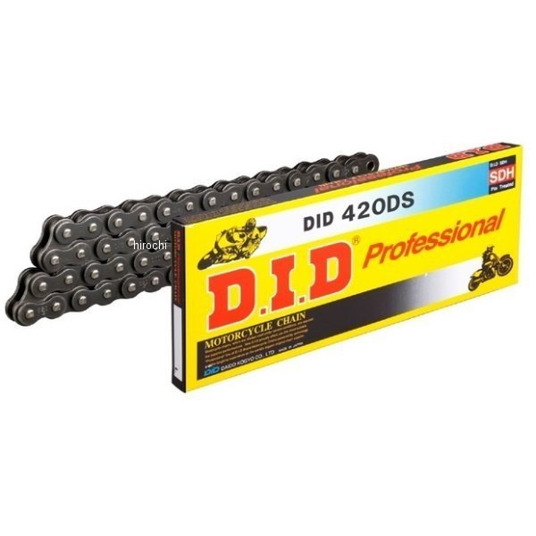 4525516105279 DID 大同工業 チェーン 420DS スタンダード シリーズ スチール 124L クリップ