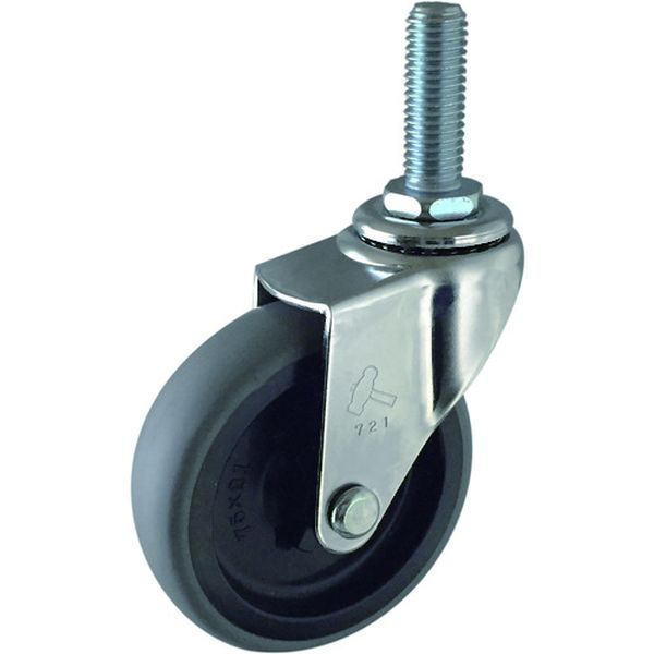 420EAL50 ハンマーキャスター(株) ハンマー ねじ込み旋回式エラストマー車輪(PPホイール)50mm M12