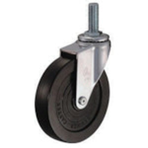 420EAR125 125-4235 ハンマーキャスター(株) ハンマー ねじ込み旋回式ゴム車輪 125mm M16