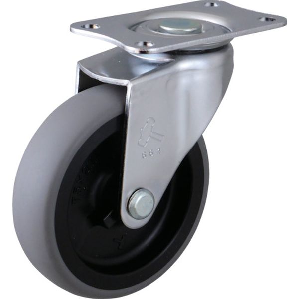 420EL75 856-9264 ハンマーキャスター(株) ハンマー 旋回式エラストマー車輪(PPホイール)75mm