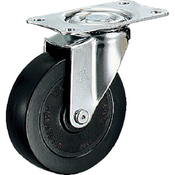 420ER50 125-3484 ハンマーキャスター(株) ハンマー 旋回式ゴム車輪 50mm