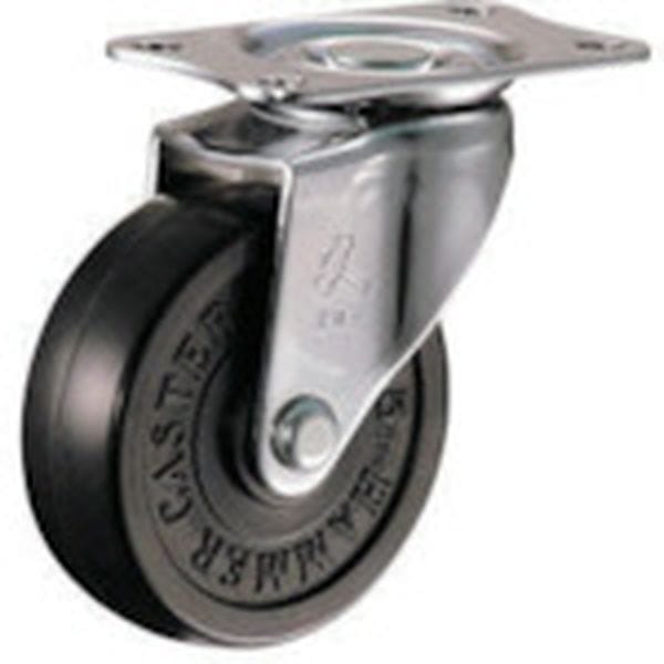 420ER65 125-3506 ハンマーキャスター(株) ハンマー 旋回式ゴム車輪 65mm