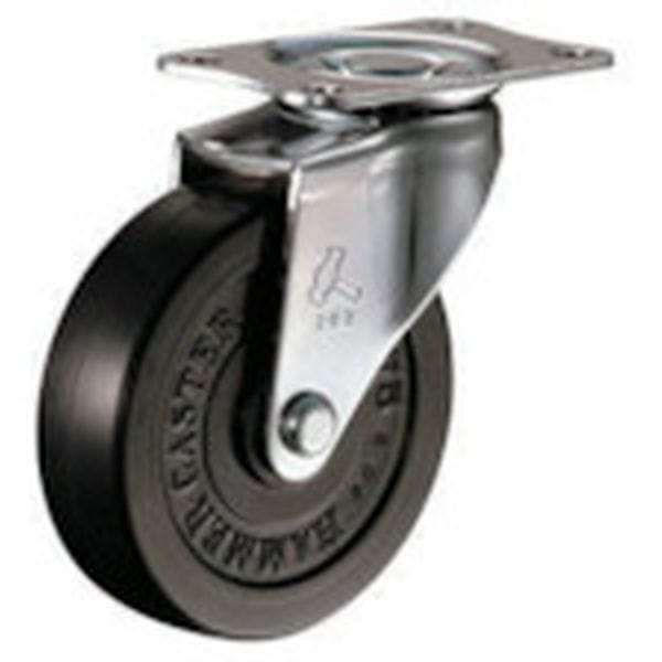 420ER75 125-3522 ハンマーキャスター(株) ハンマー 旋回式ゴム車輪 75mm